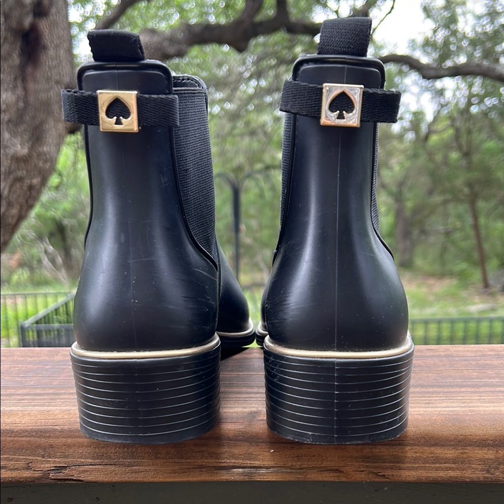 Kate Spade Black Winter Chelsea Boots - Picture 5 of 8